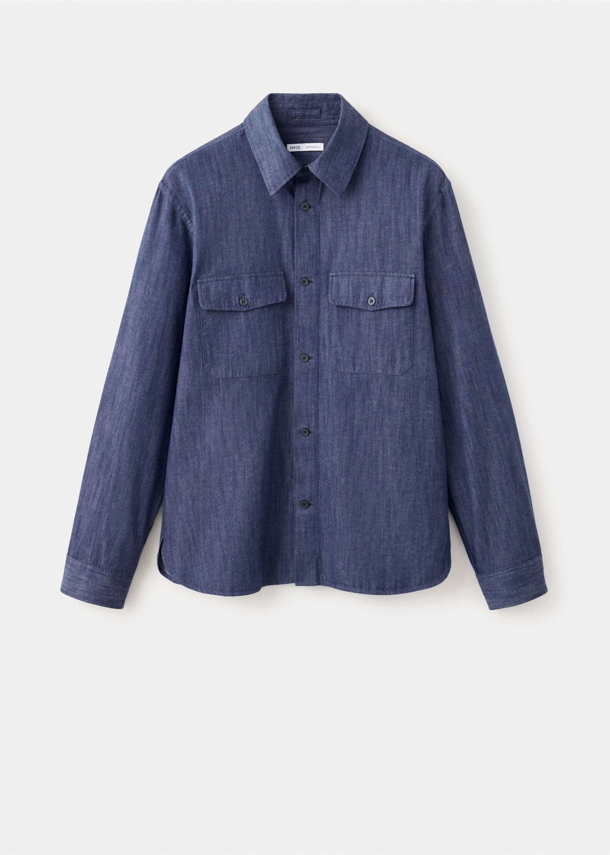 Sobrecamisa vaquera 100% algodón - Artículo sin modelo, Azul marino. Ref: 37084406-00.