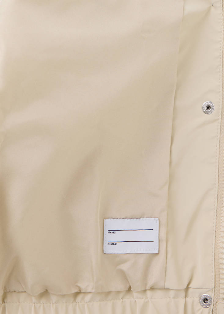 Rubberised jacket with hood — Light/Pastel Grey