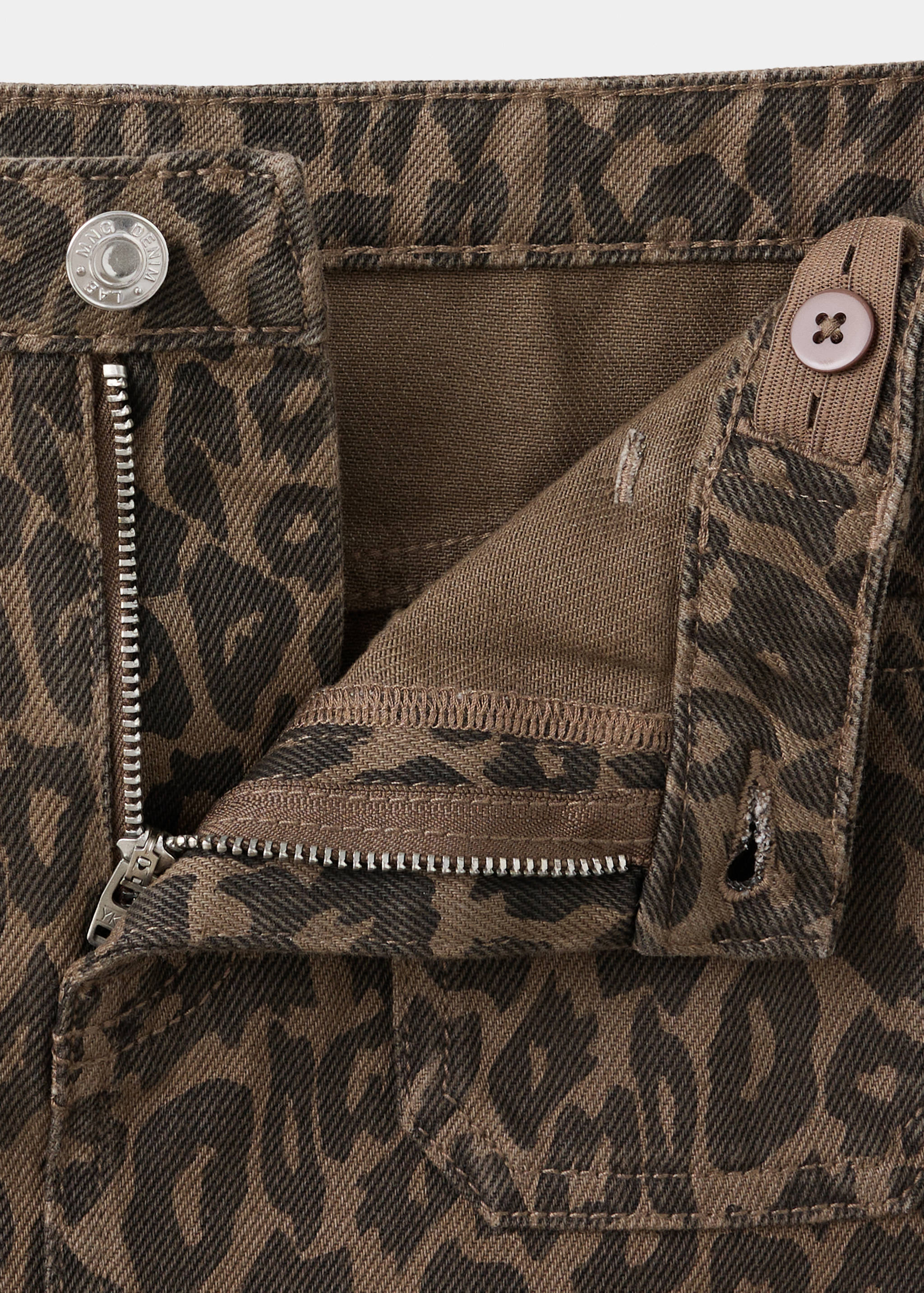 Leopard print denim skirt - Details of the article 8