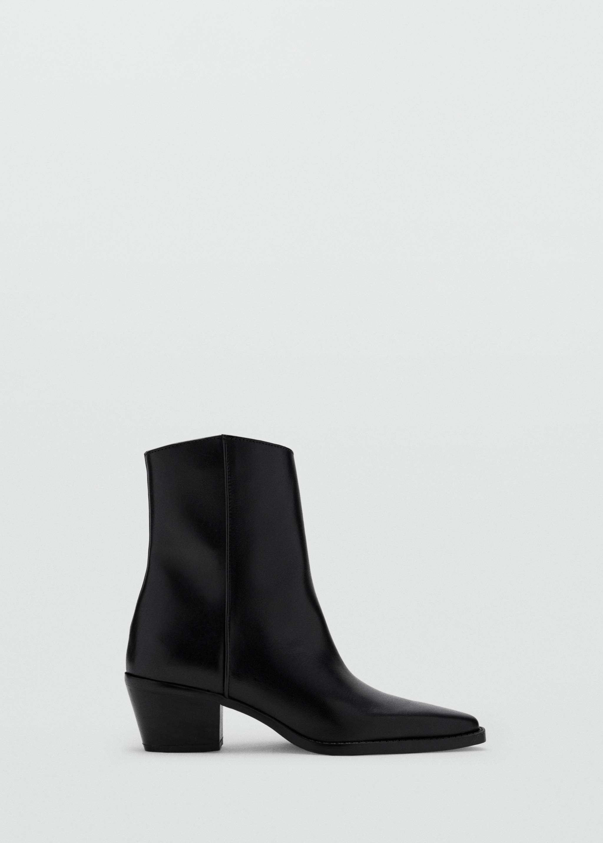 Bottines cuir talon bloc - Article sans modèle