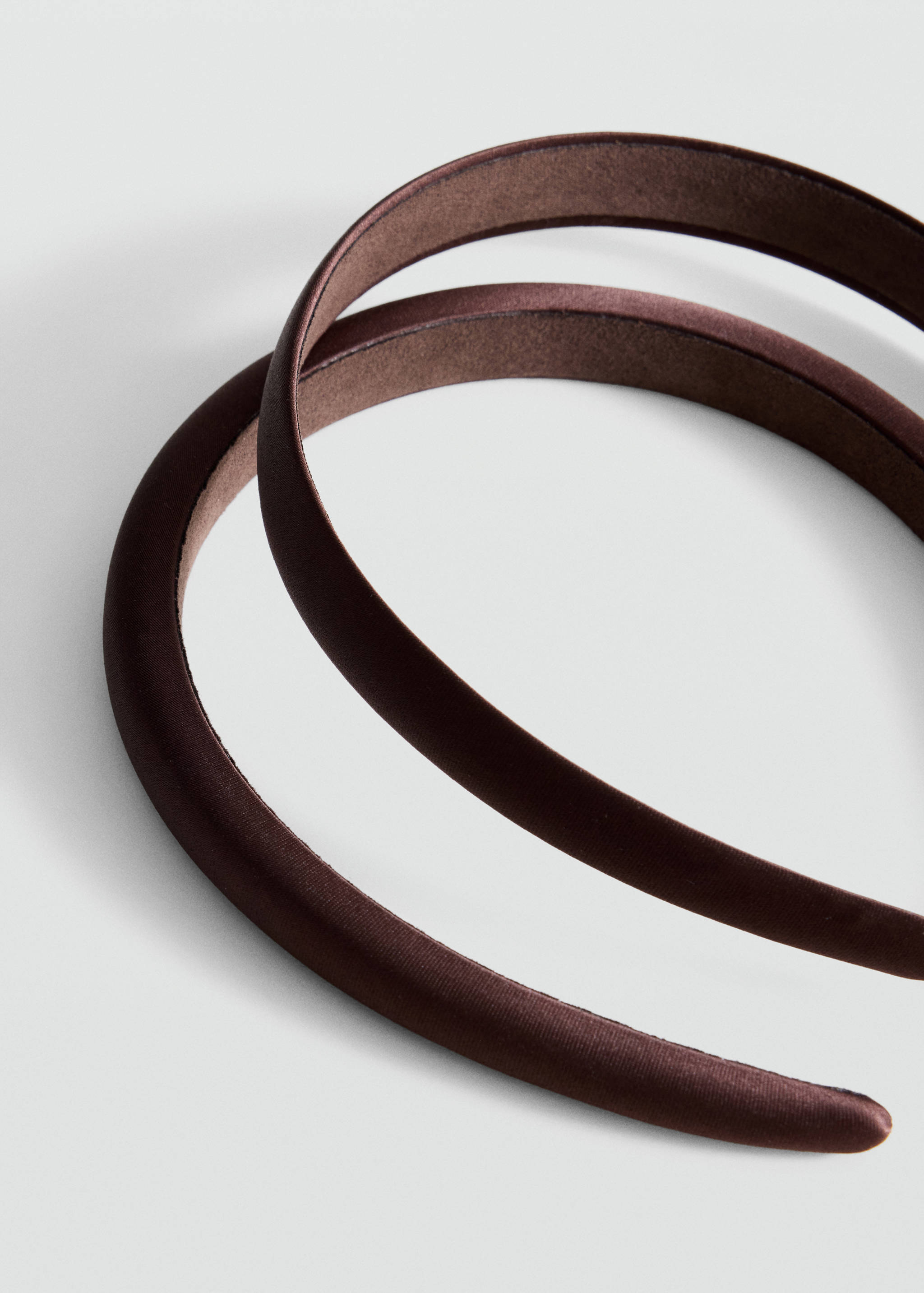 Set of 2 satin headbands - Medium plane