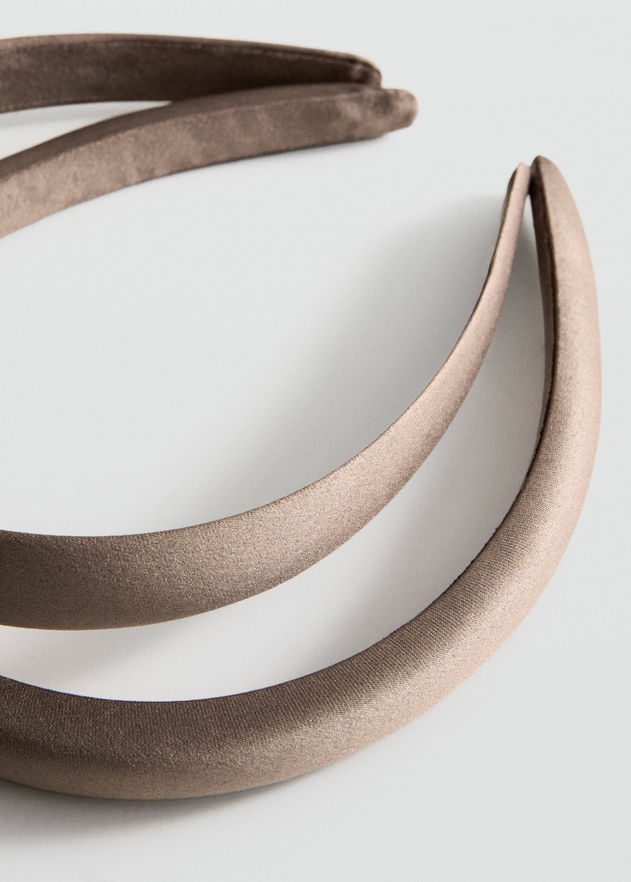 Set of 2 satin headbands - Medium plane