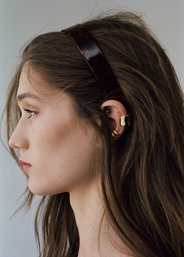 Tortoiseshell-effect headband — Brown