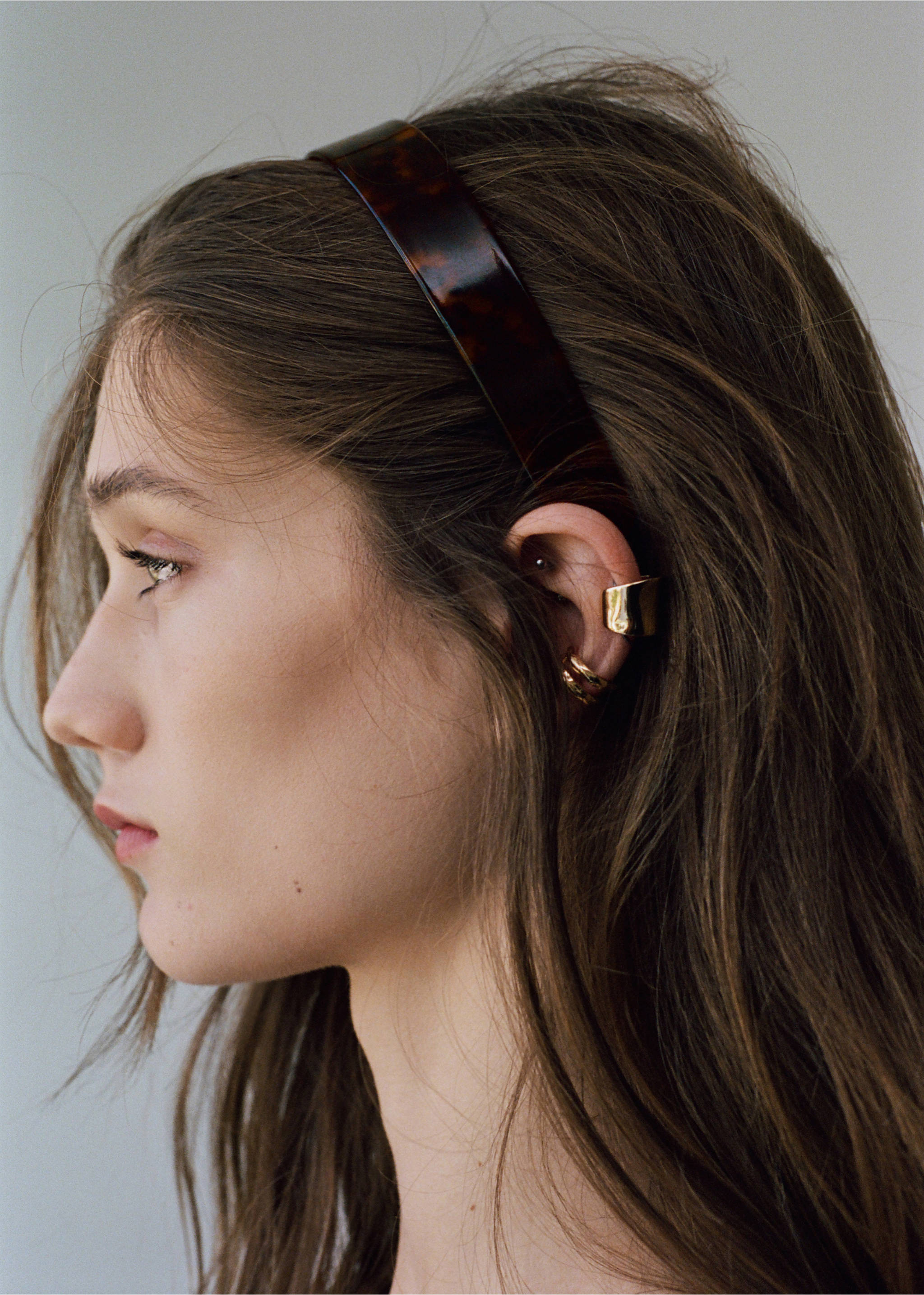 Tortoiseshell-effect headband - General plane, Brown. Ref: 37084412-00.
