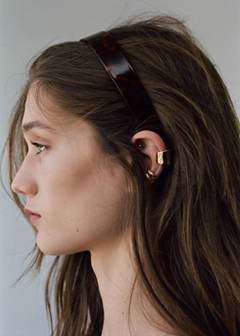 Tortoiseshell-effect headband — Brown 1