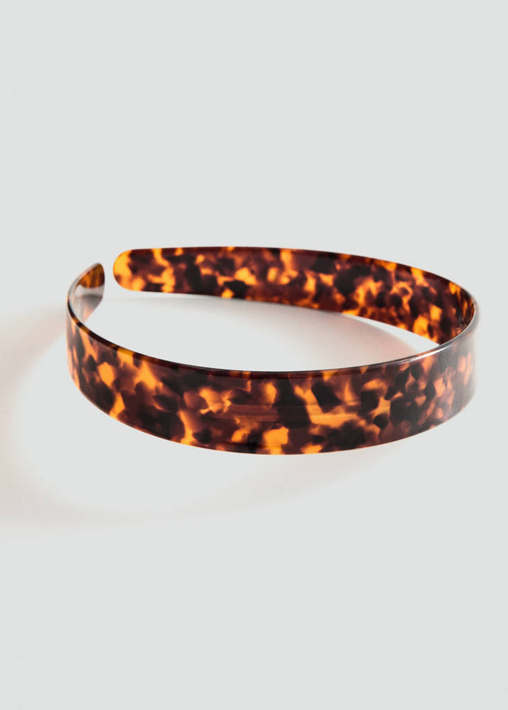 Tortoiseshell-effect headband — Brown