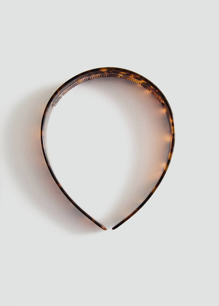 Tortoiseshell-effect headband — Brown