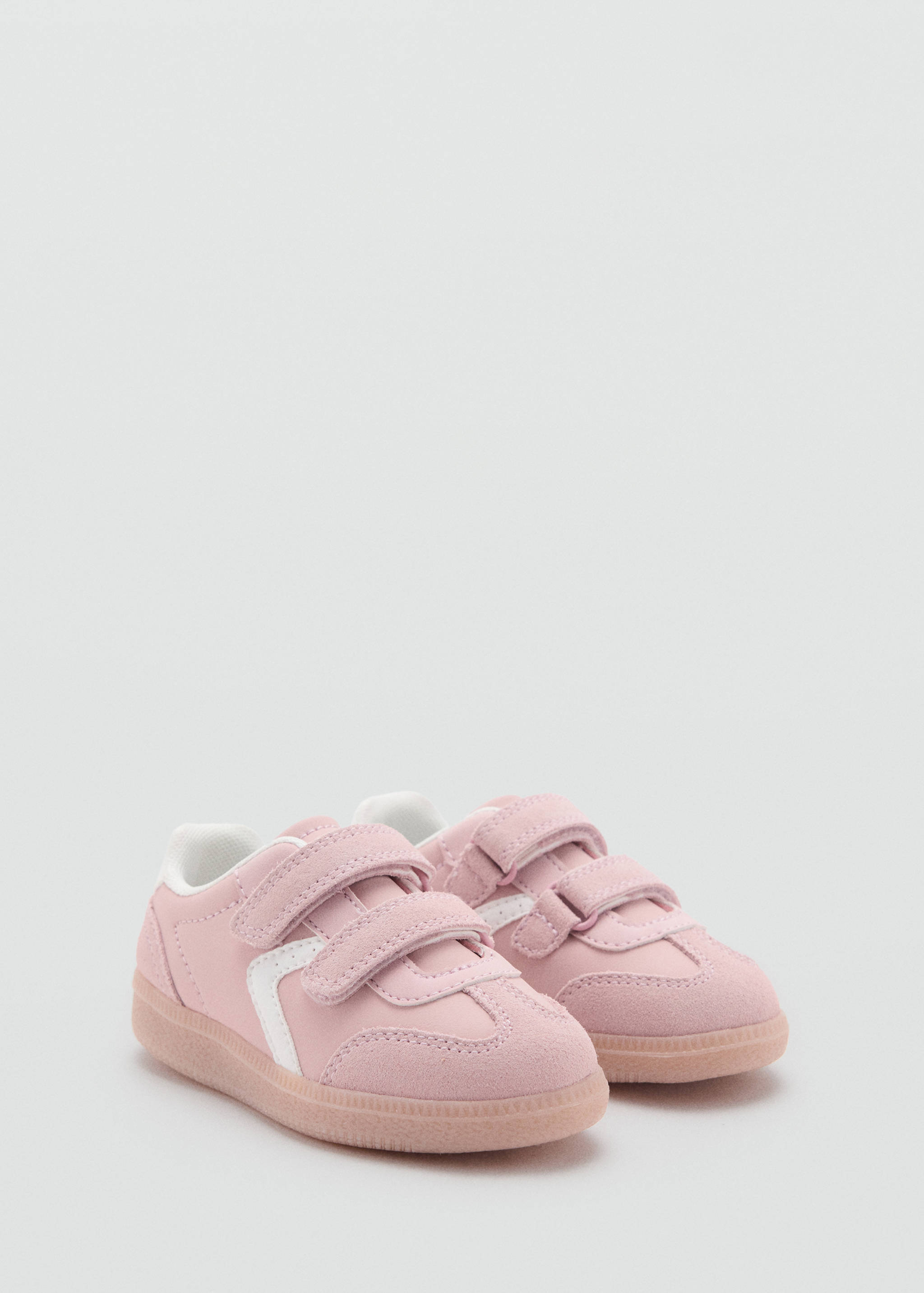 Velcro trainers with leather details - Medium plane