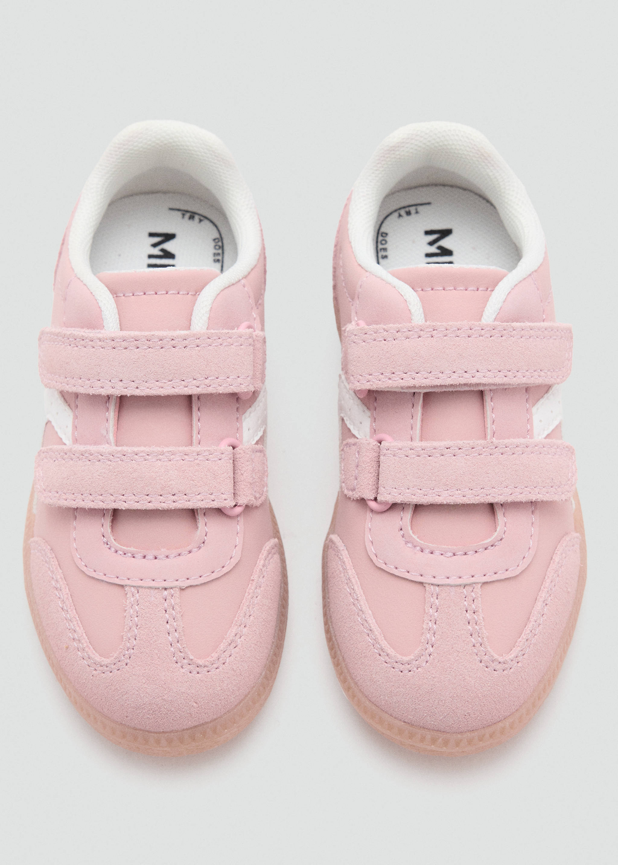 Velcro trainers with leather details - Details of the article 2