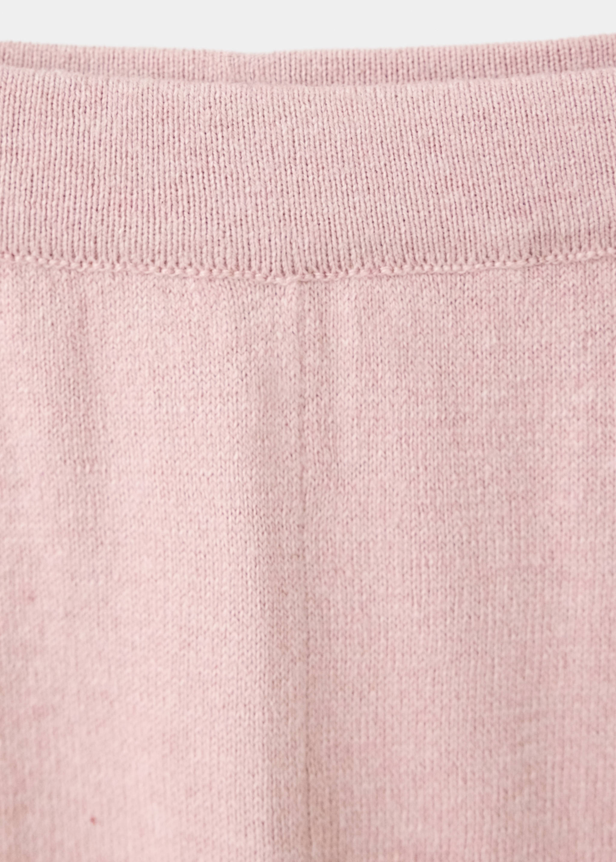Fine-knit straight-fit trousers - Details of the article 8