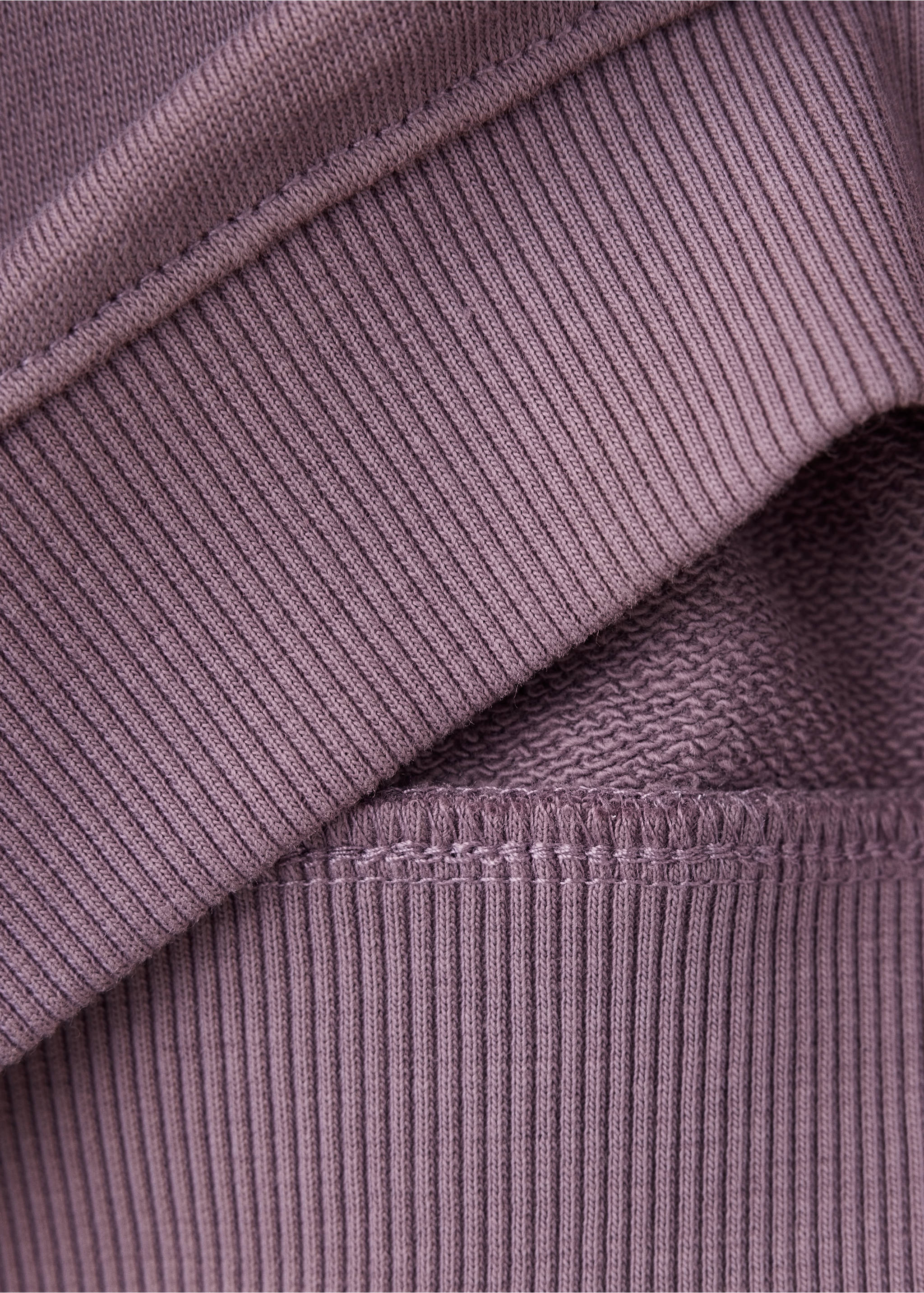 Relaxed fit printed sweatshirt - Details of the article 0, Purple. Ref: 37084420-00.