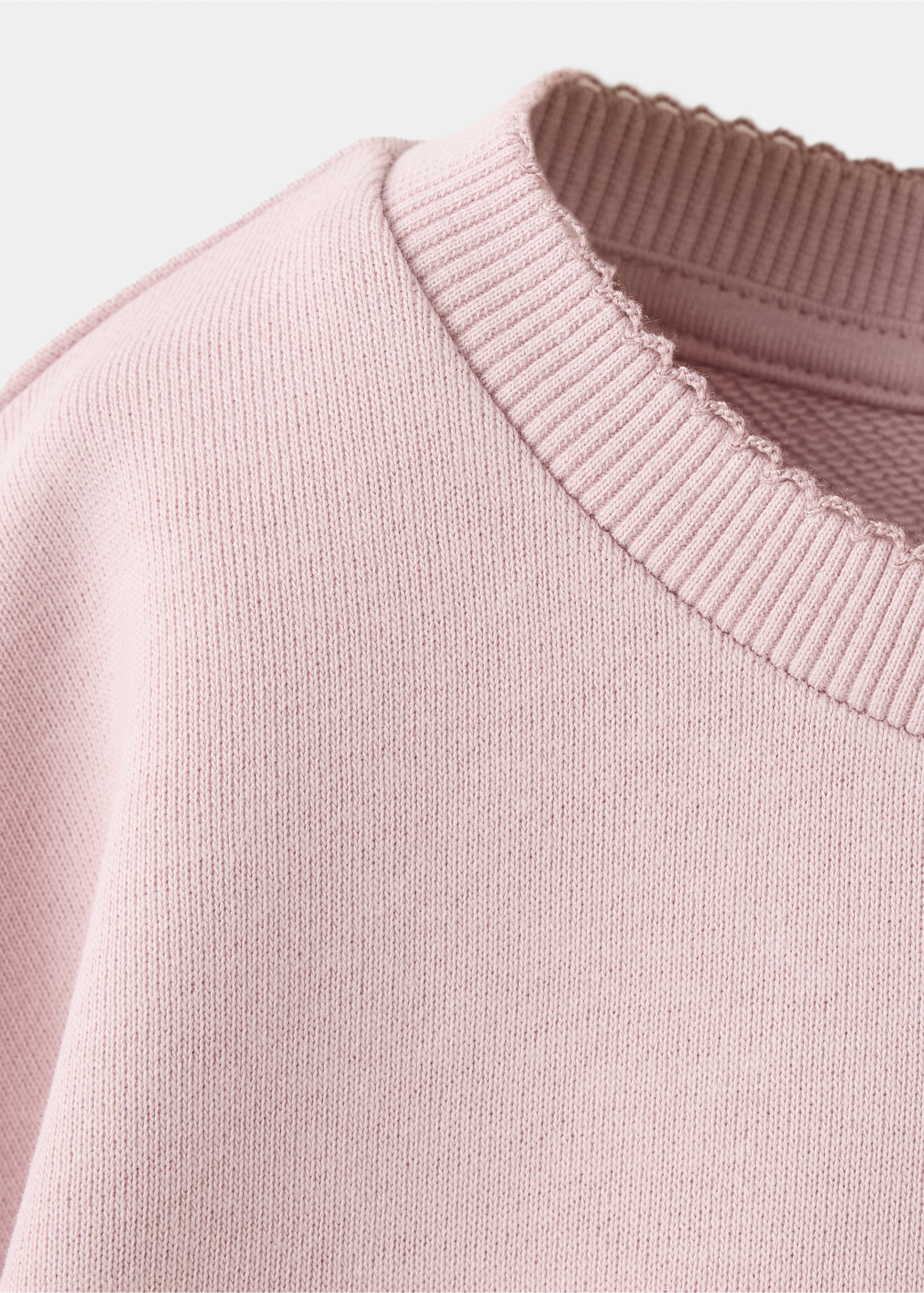 Sweat-shirt coton poches - Détail de l'article 8, Rose. Ref: 37084425-00.
