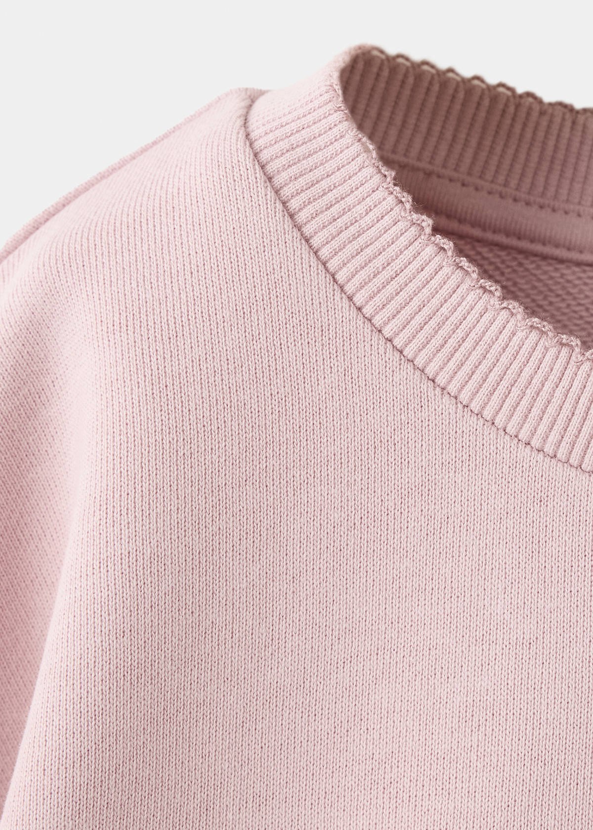 Cotton sweatshirt with pockets — Pink