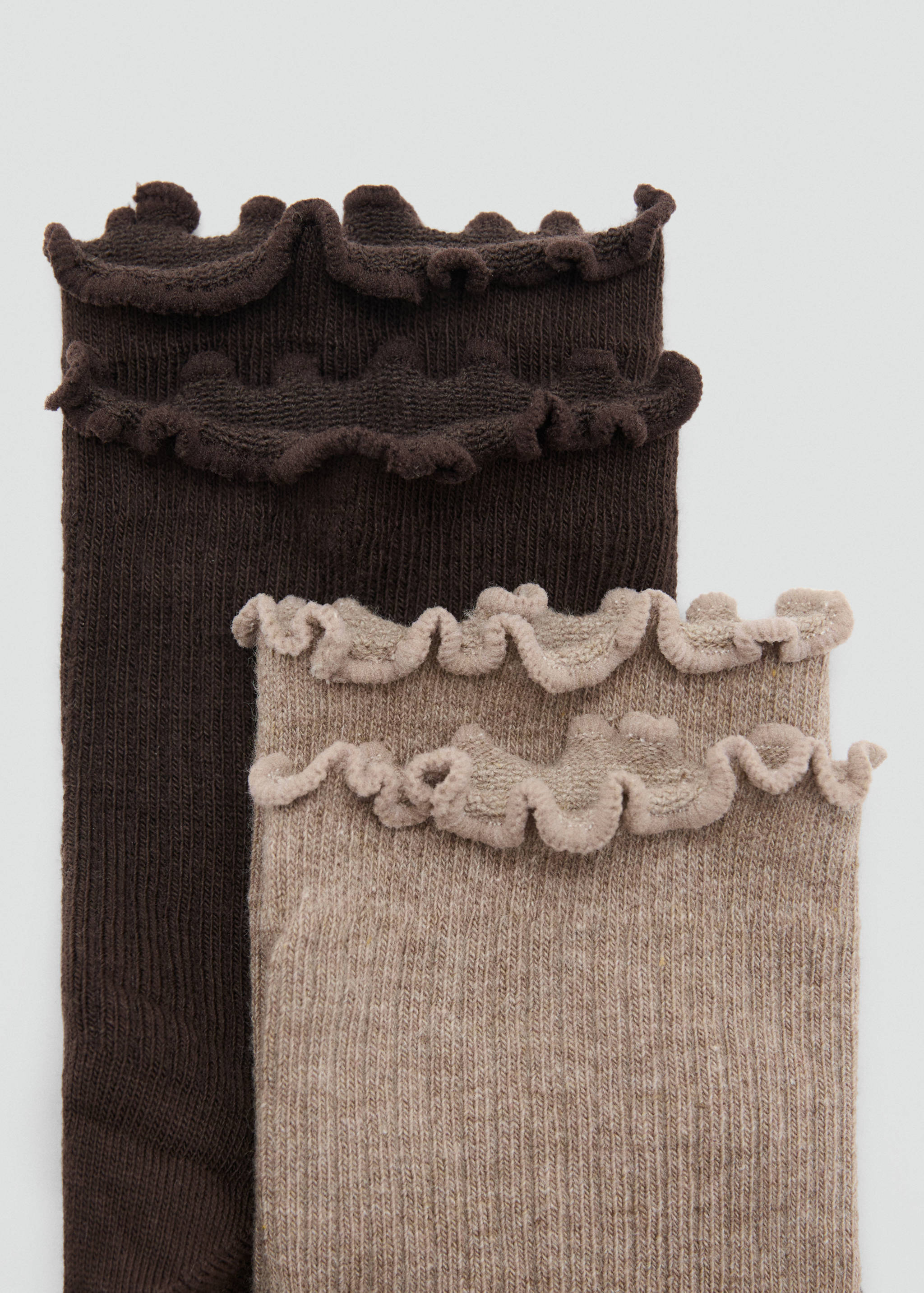 2-pack cotton socks - Medium plane
