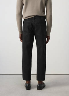 Sammy cropped carrot fit jeans — Black denim 3