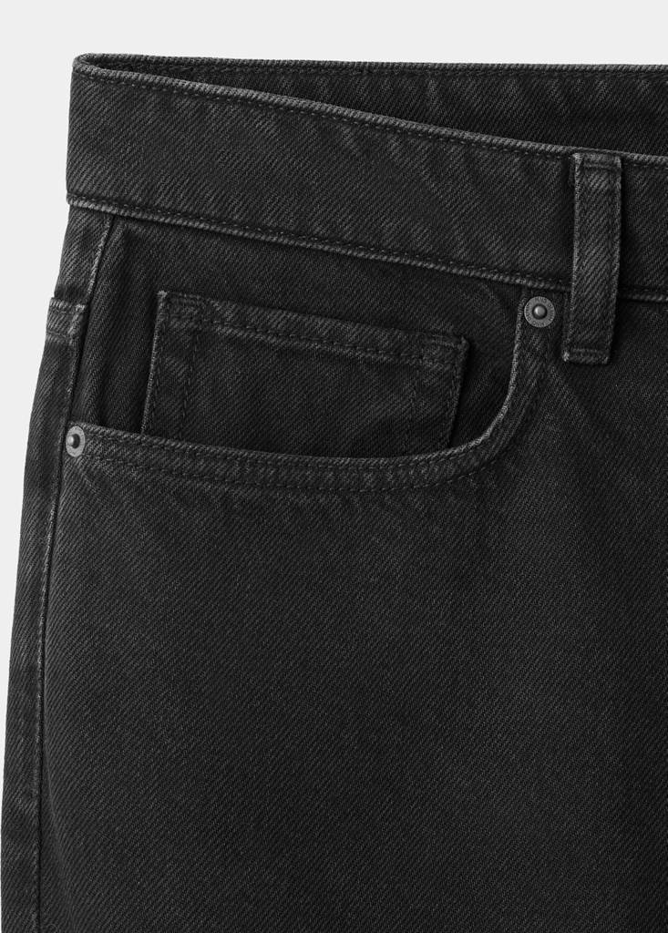 Sammy cropped carrot fit jeans — Black denim
