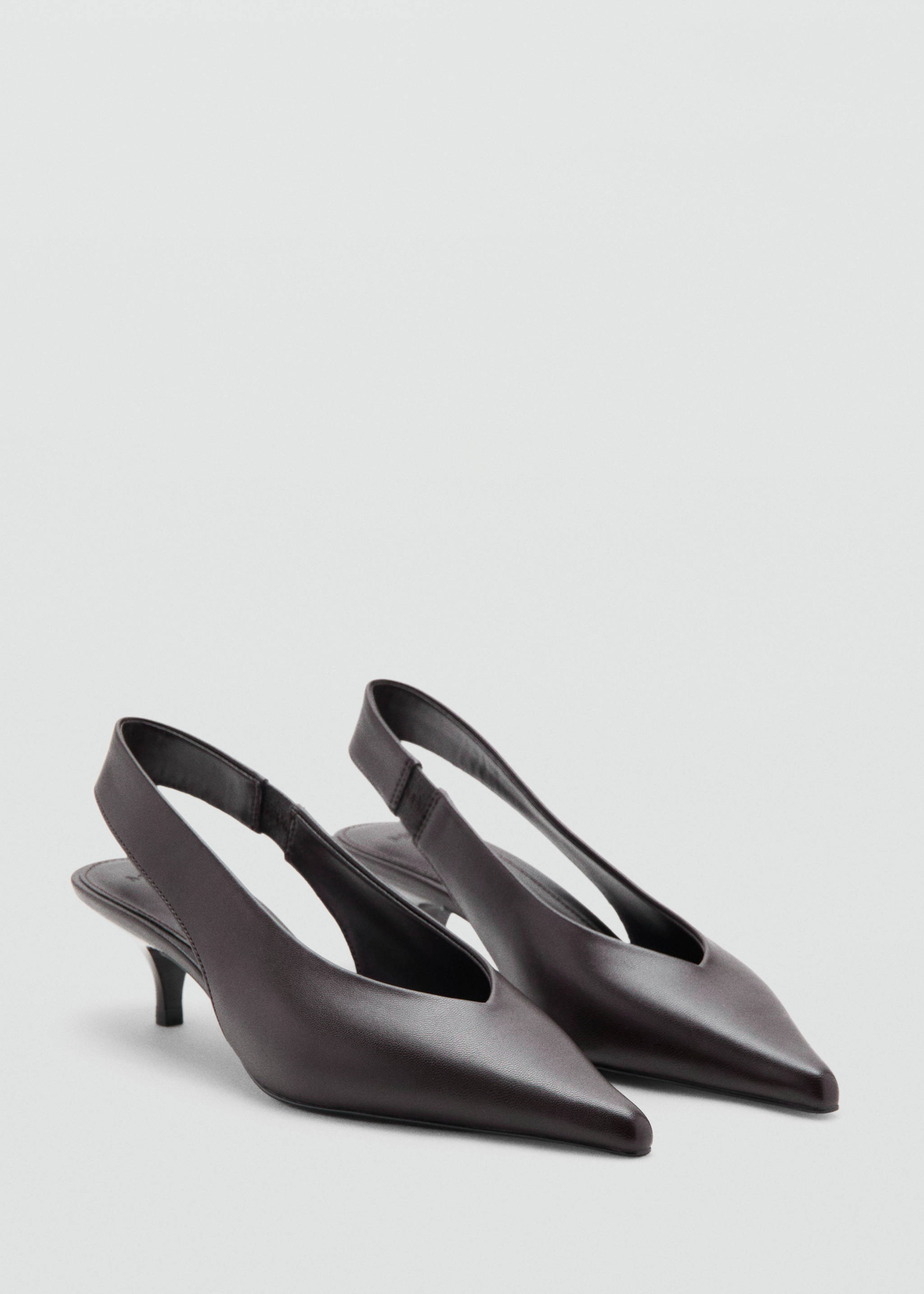 Kitten heel pointed toe shoe - Medium plane