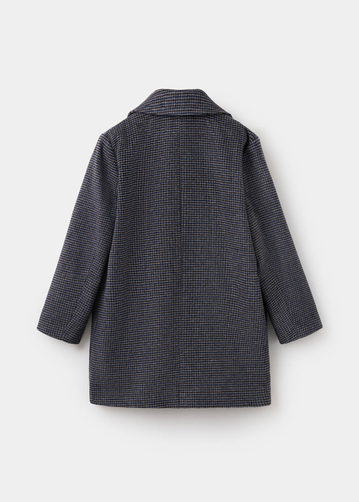 Long houndstooth coat — Chocolate