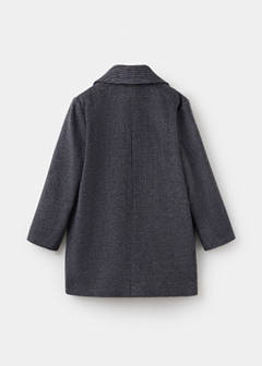 Long houndstooth coat — Chocolate 5