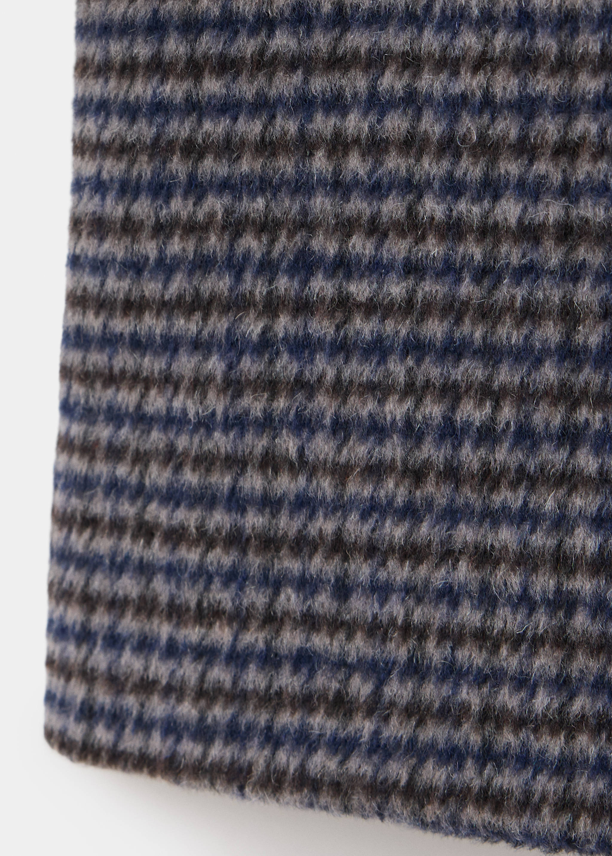 Long houndstooth coat - Details of the article 0
