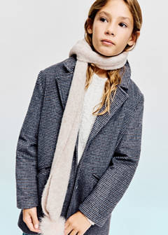 Long houndstooth coat — Chocolate 7