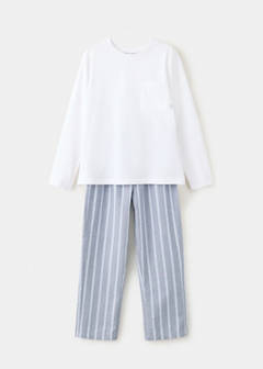 Striped pyjama set — White 1