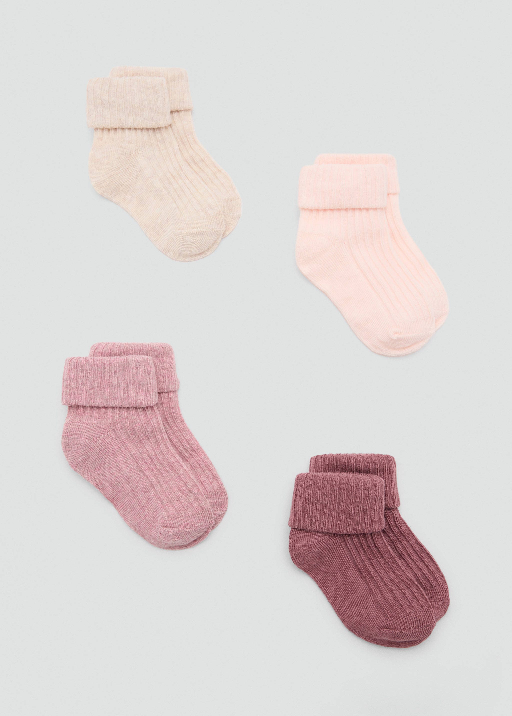 4 pack ribbed socks - Article without model