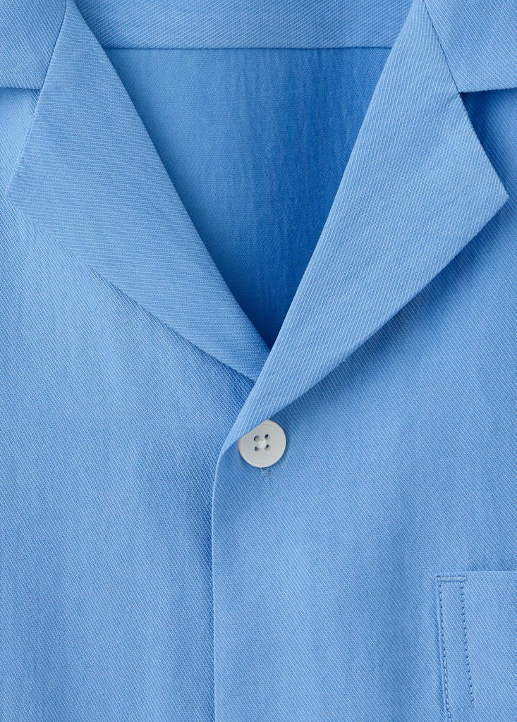 Modal blend shirt with pocket — Blue