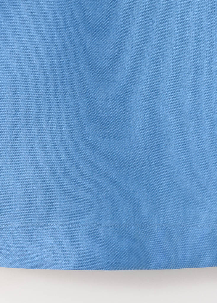 Modal blend shirt with pocket — Blue