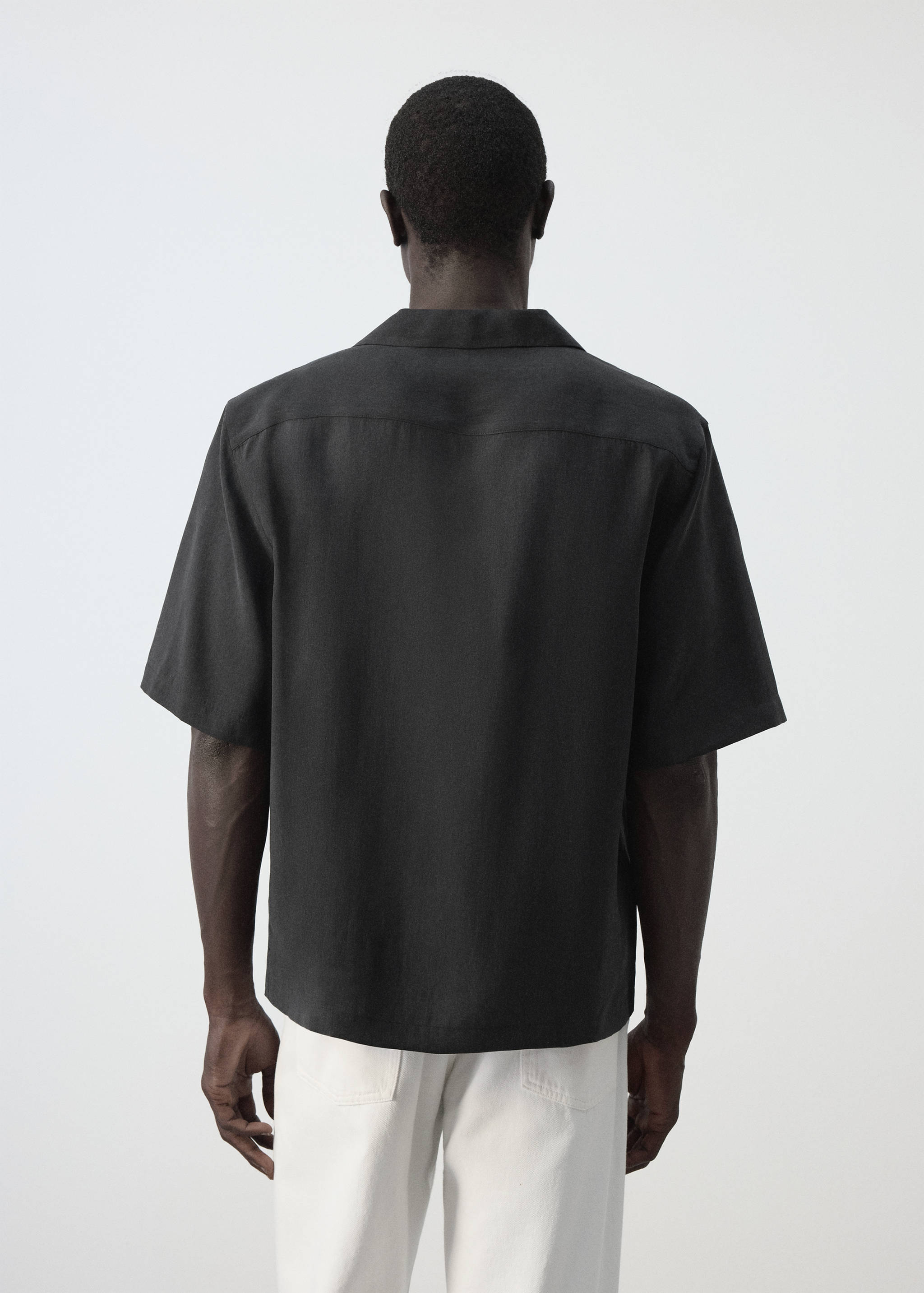 Modal blend shirt with pocket - Reverse of the article