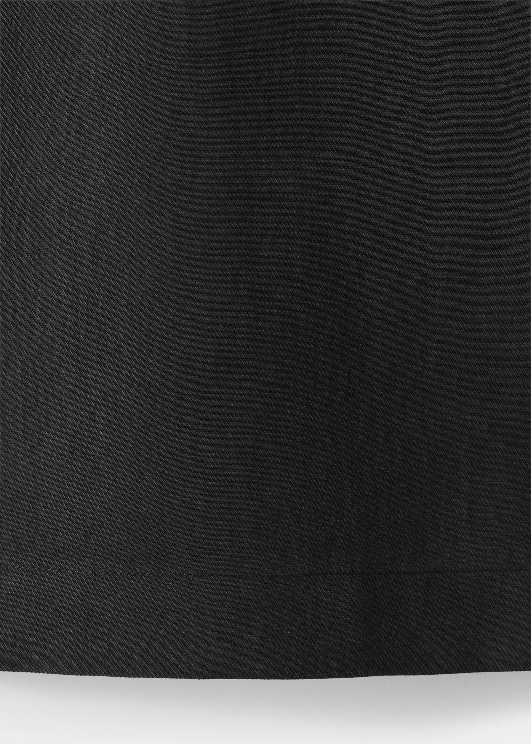 Chemise en mélange de modal avec poche - Détail de l'article 0, Noir. Ref: 37084436-00.