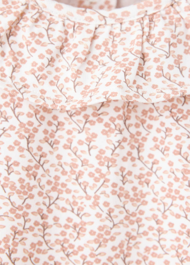 Printed pyjamas with frill detail — Pink