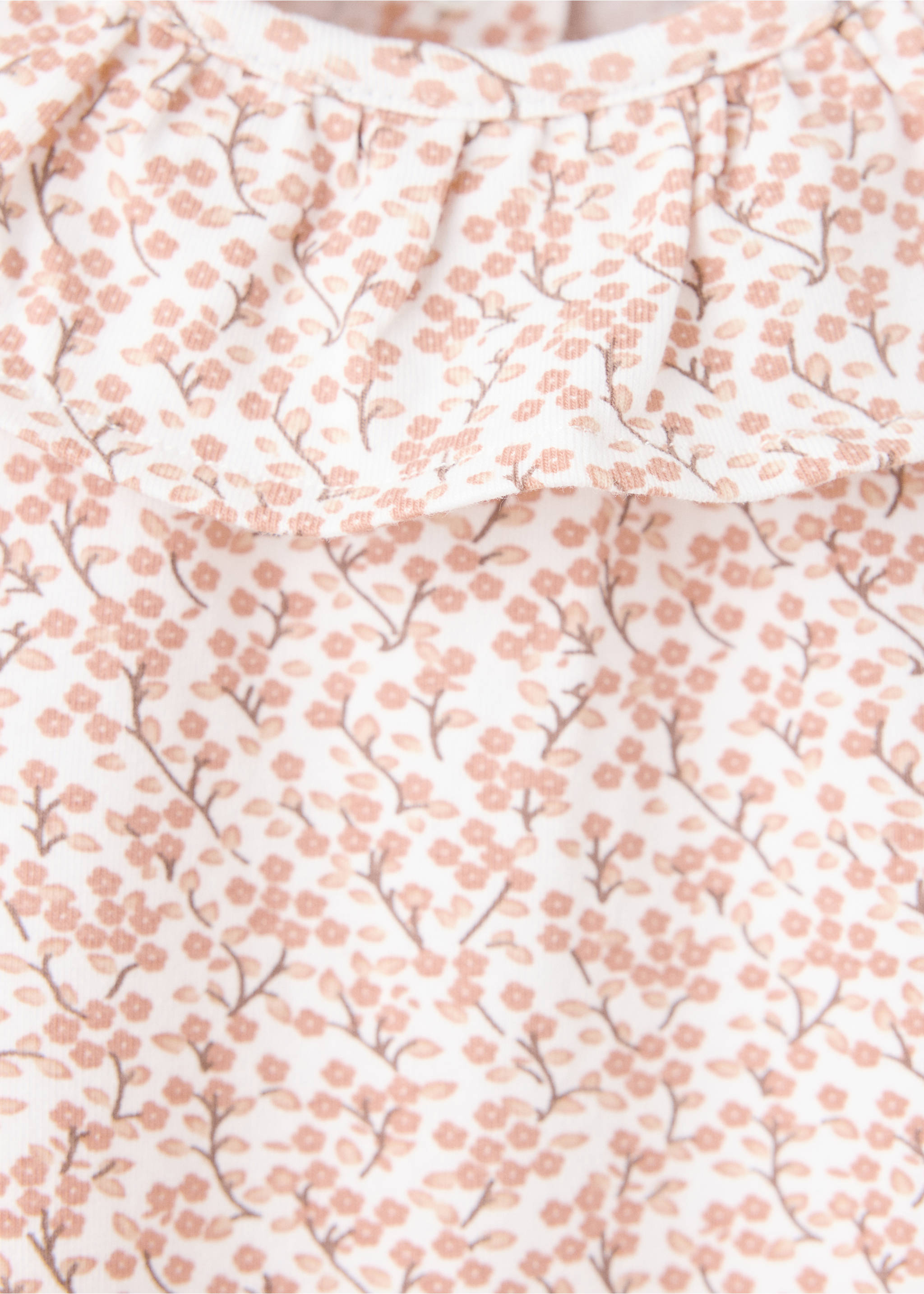 Bedrukte pyjama met volants - Detail van het artikel 8, Roze. Ref: 37084437-00.