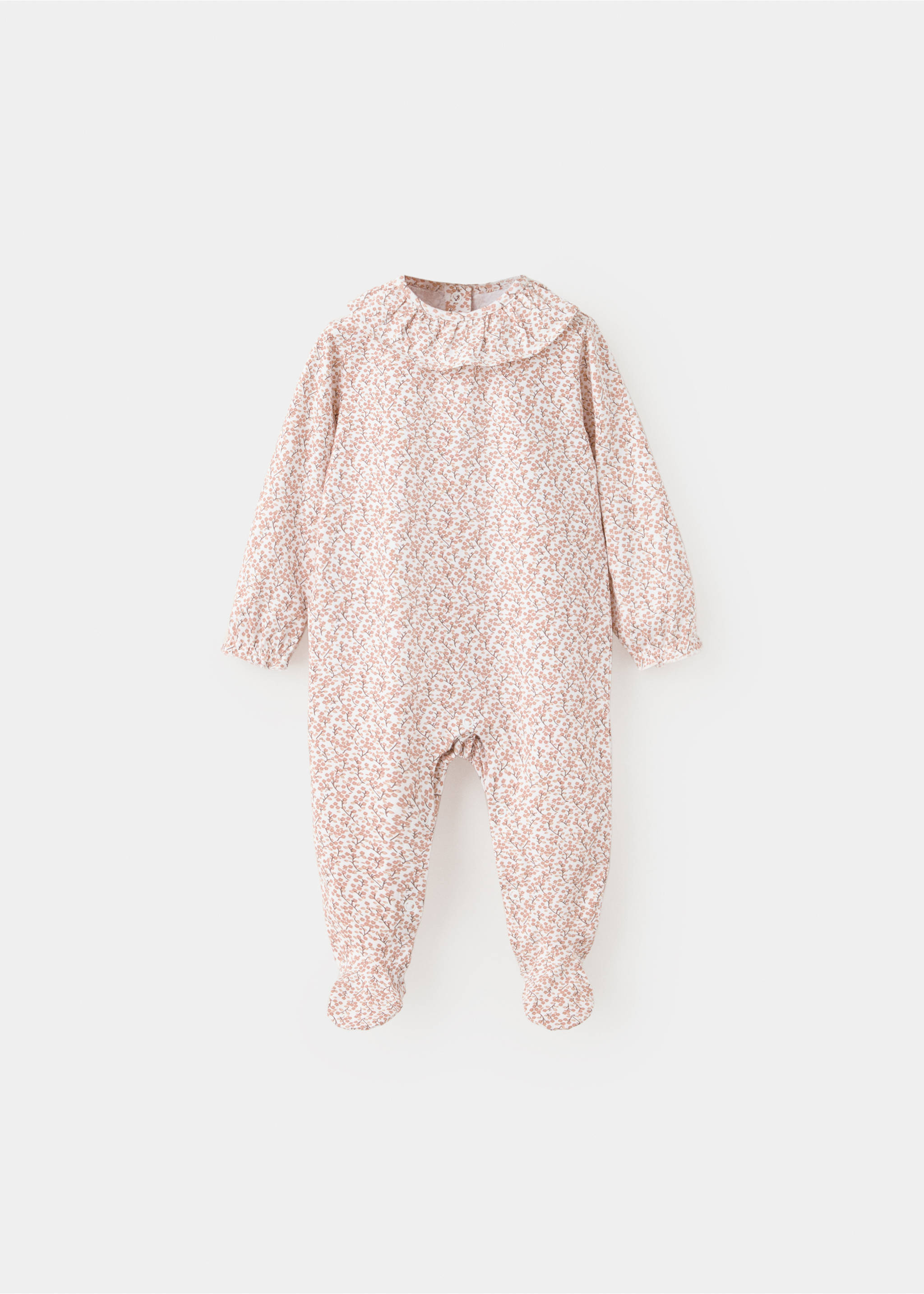 Bedrukte pyjama met volants - Artikel zonder model, Roze. Ref: 37084437-00.