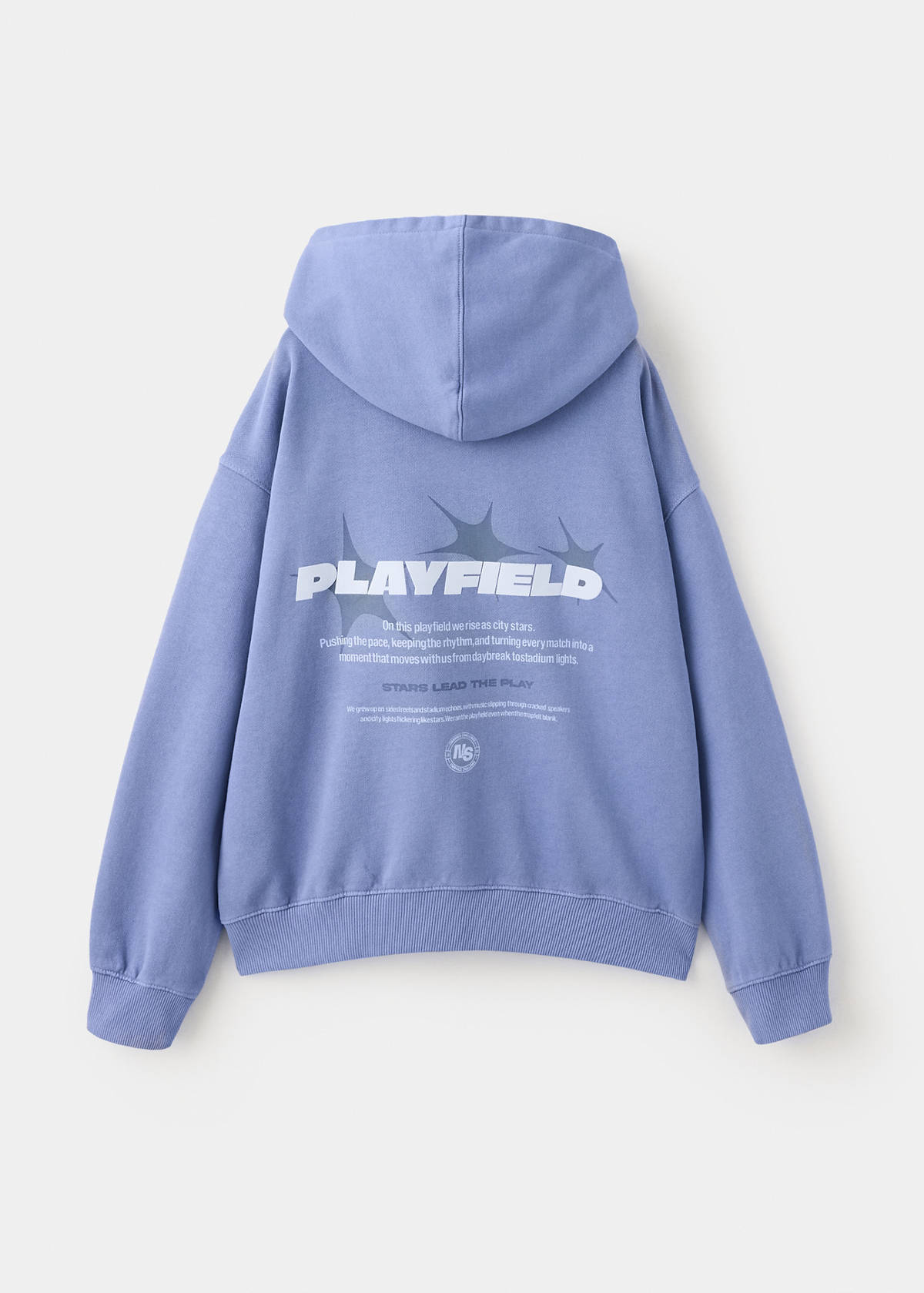 Garment-dyed balloon sweatshirt — Indigo Blue