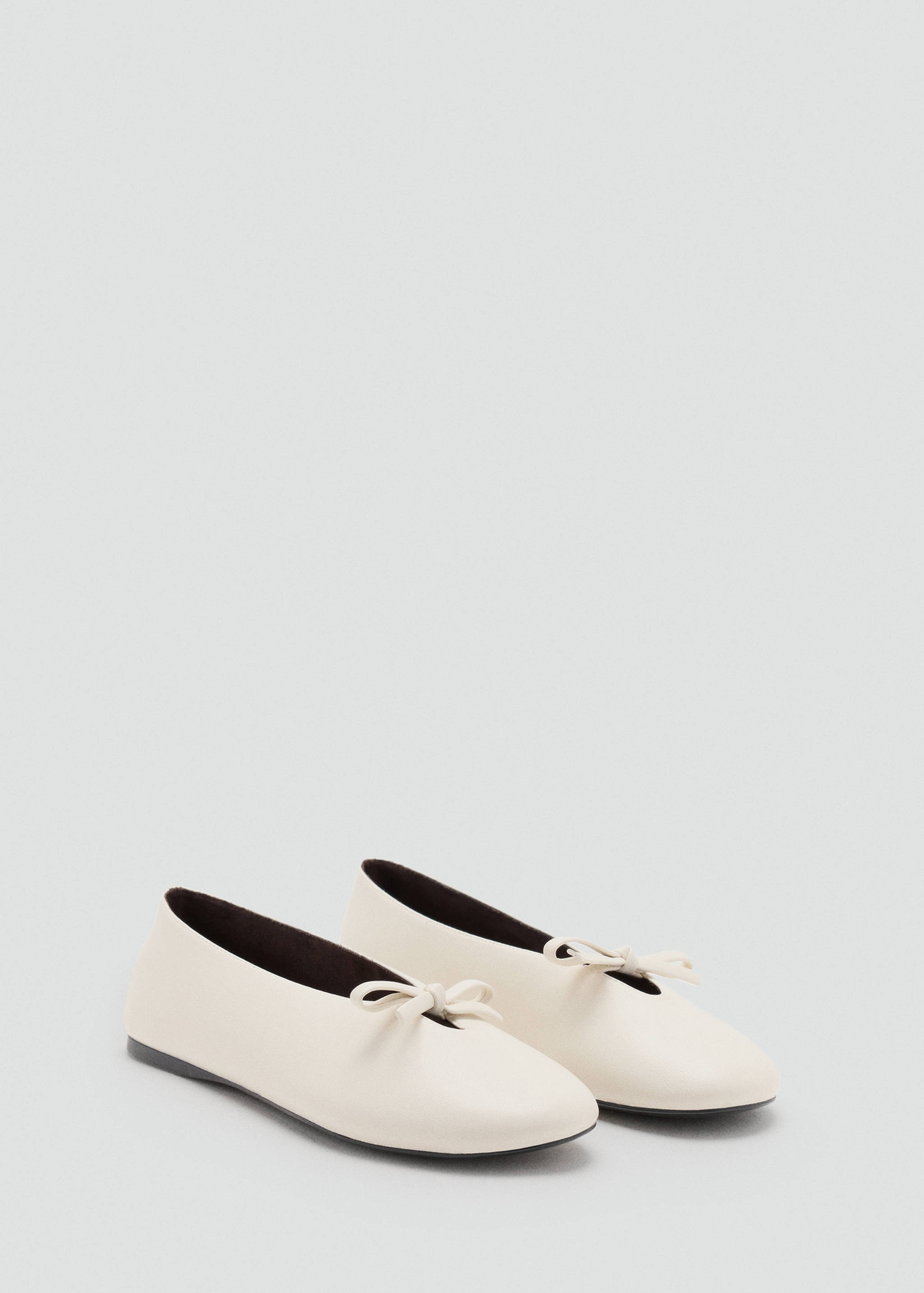 Ballet pump with bow detail - Medium plane