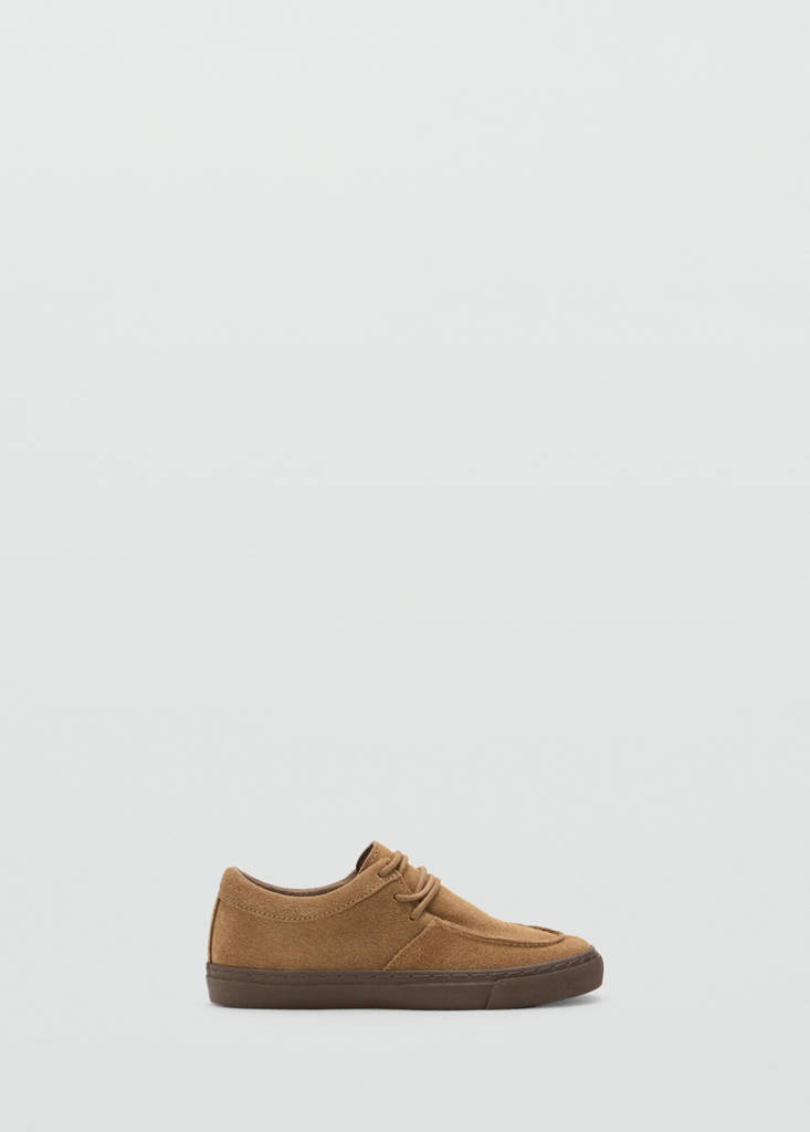 Leather bovine shoe — Brown