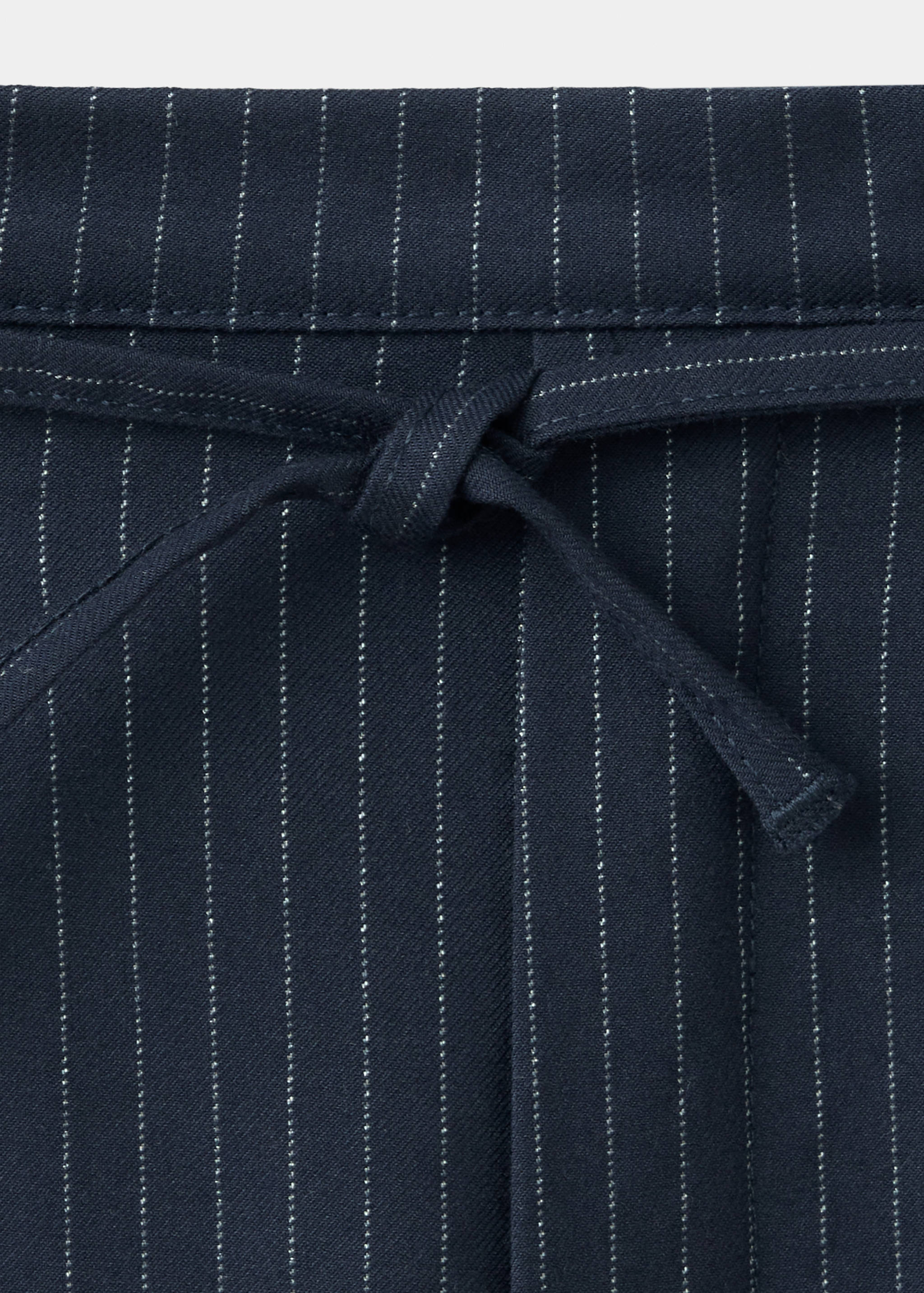 Pinstripe harem trousers with Lurex - Details of the article 8