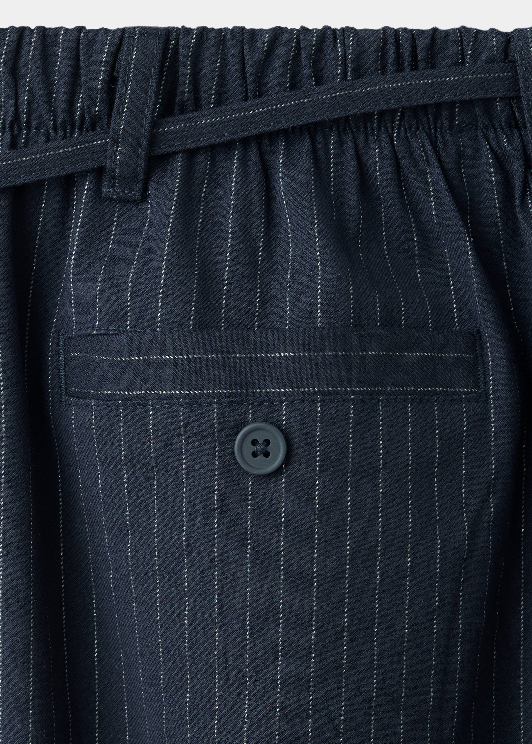 Pinstripe harem trousers with Lurex - Details of the article 0