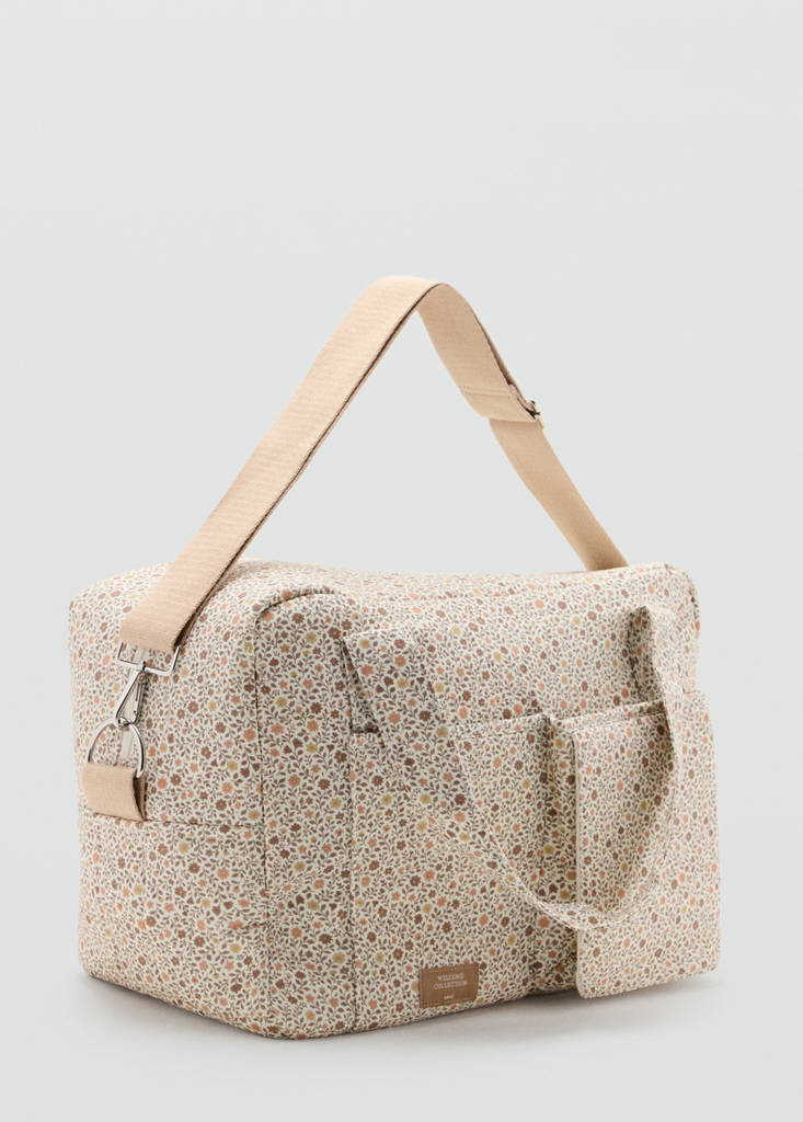 Floral print maternity bag — Off White