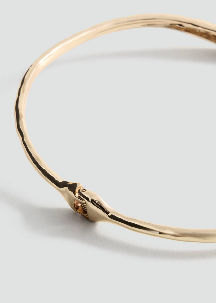 Rigid hook necklace — Gold