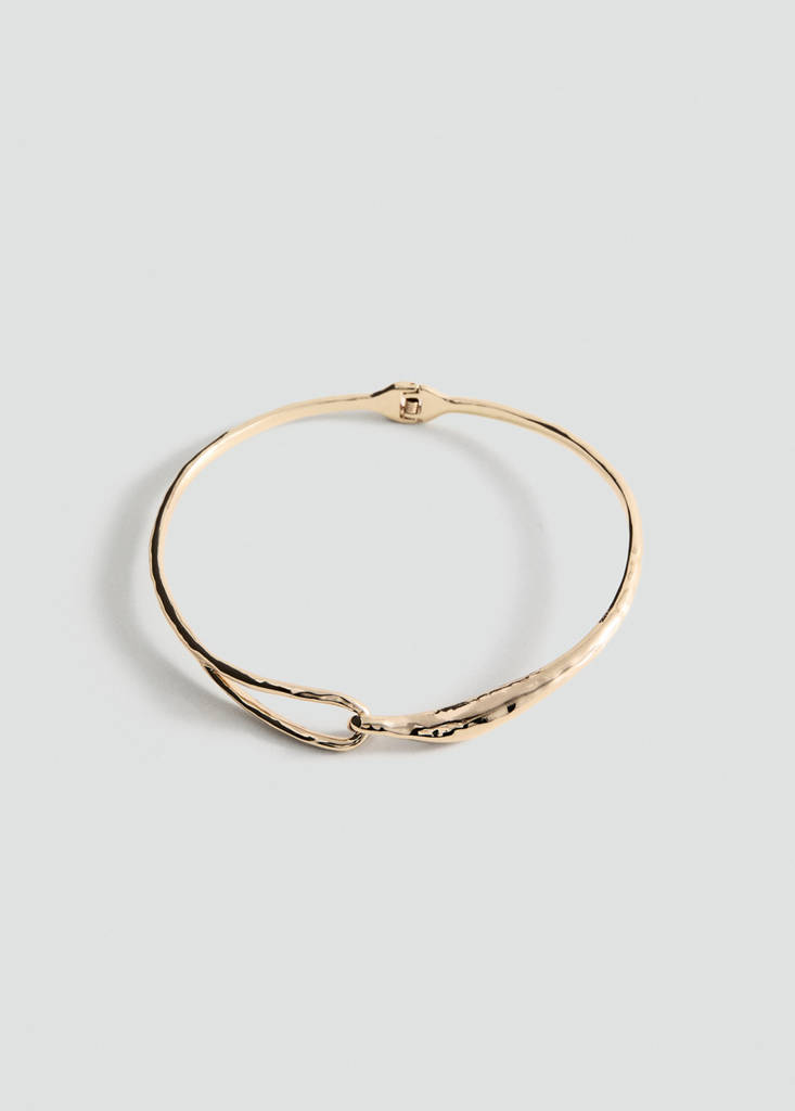 Rigid hook necklace — Gold
