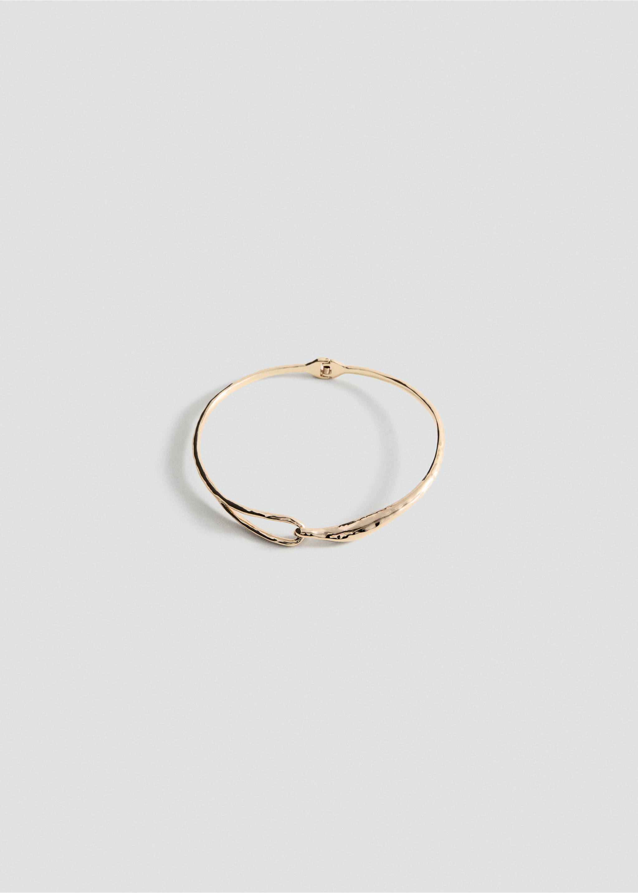 Rigid hook necklace - Article without model, Gold. Ref: 37084447-00.