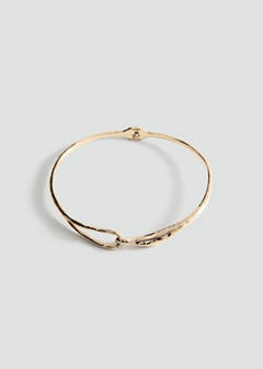Rigid hook necklace — Gold 3