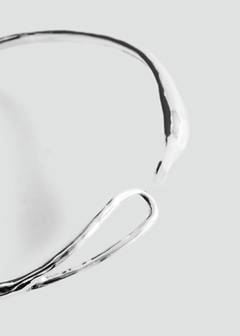 Rigid hook necklace — Silver 2