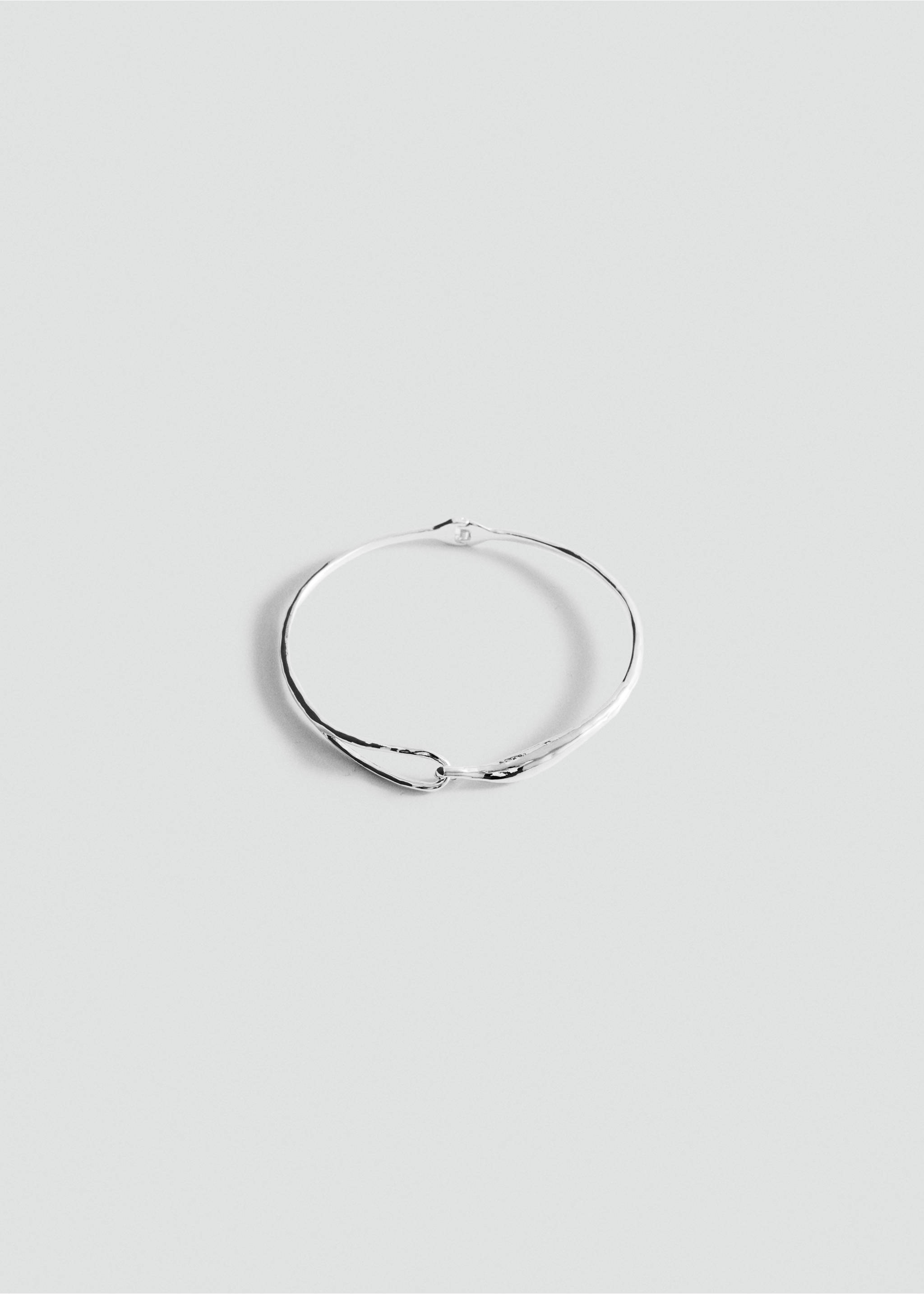 Rigid hook necklace - Article without model, Silver. Ref: 37084447-00.