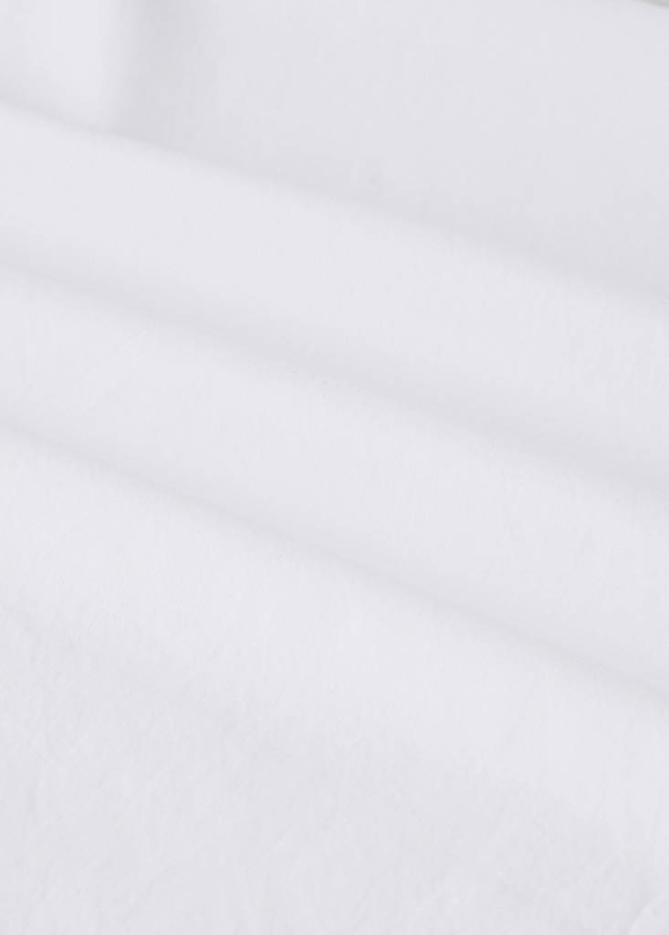 Percale cotton fitted sheet, 200 thread count, 60 cm bed width — Dark Navy
