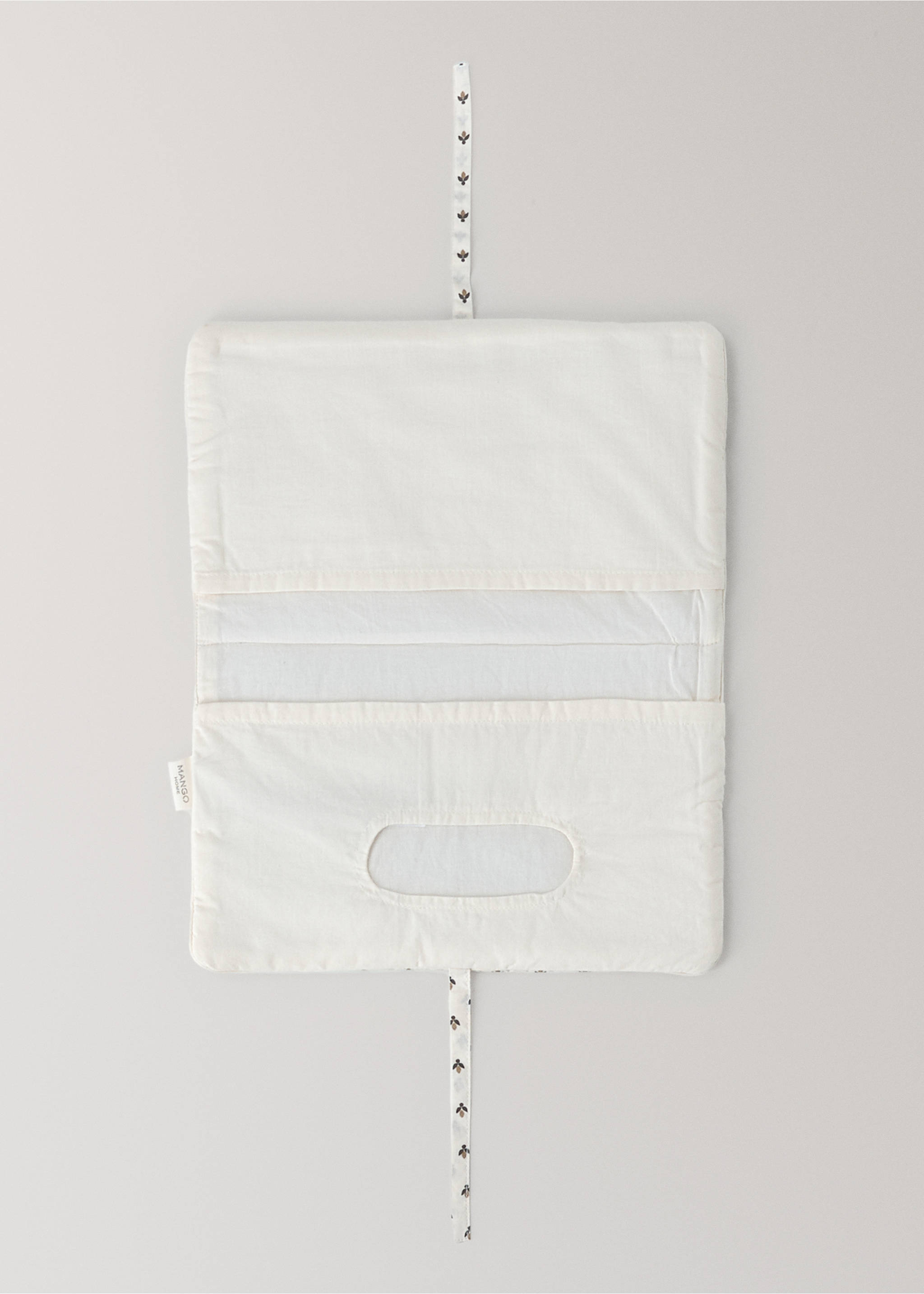 100% printed cotton toiletry bag - Details of the article 3, Khaki. Ref: 37084451-00.