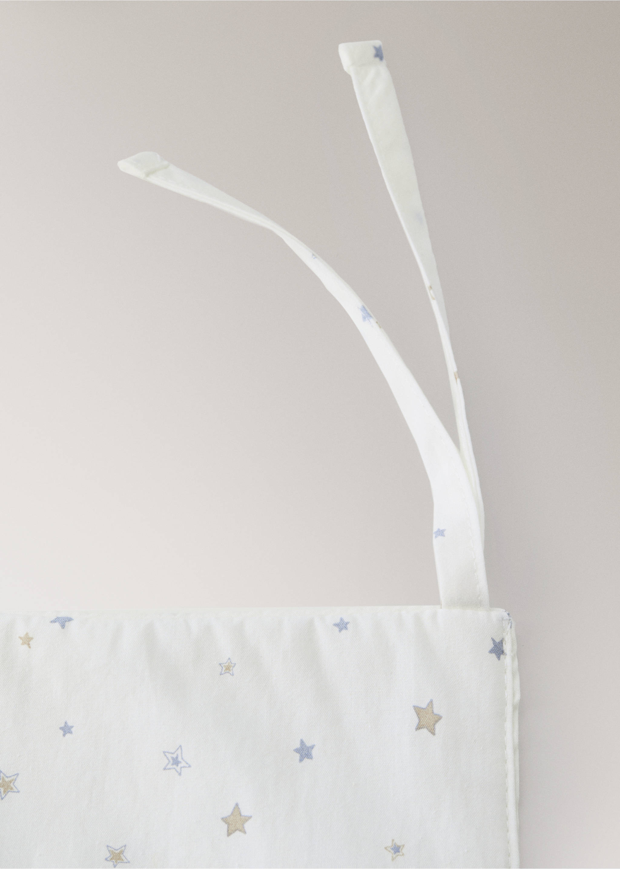 100% cotton percale star organizer - Details of the article 1, Grey. Ref: 37084452-00.