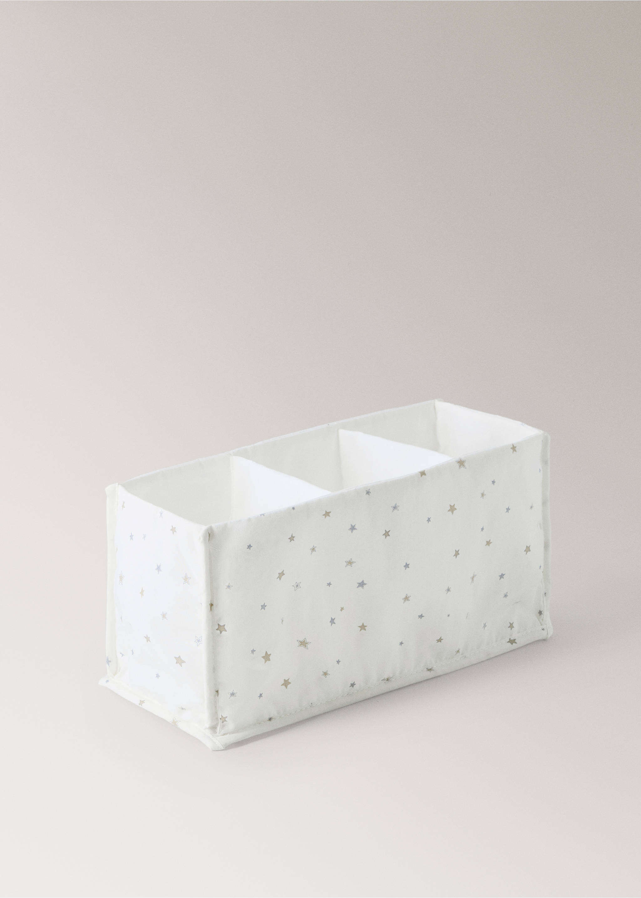 100% cotton percale star organizer - Details of the article 1, Grey. Ref: 37084453-00.
